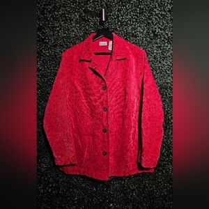Classic Elements Vibrant Red Blazer